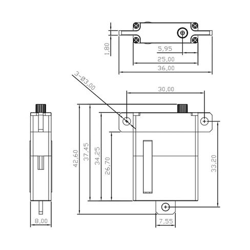 CLS0912W Coreless High Pressure 8mm Thickness 9kg Digital Servo in Saudi Arabia