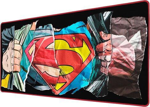 SUBSONIC - لوحة ماوس XXL Superman مقاس 90 × 40 سم - وسادة مكتب مع قاعدة مضادة للانزلاق، لوحة ماوس للألعاب - مرخصة رسميًا من DC Comics in Kuwait
