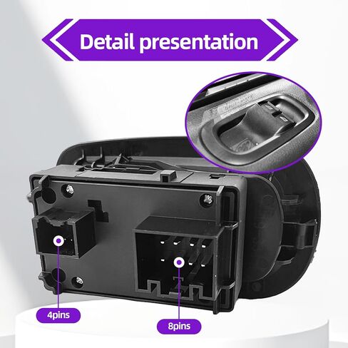 Front Driver Side Power Window Switch Replace# 1791339 2029885 Compatible with Ford 2015-2021 Transit 150, 250, 350 HD 2014-2019 Transit MK8 Custom, Power Window Switch Black in Saudi Arabia