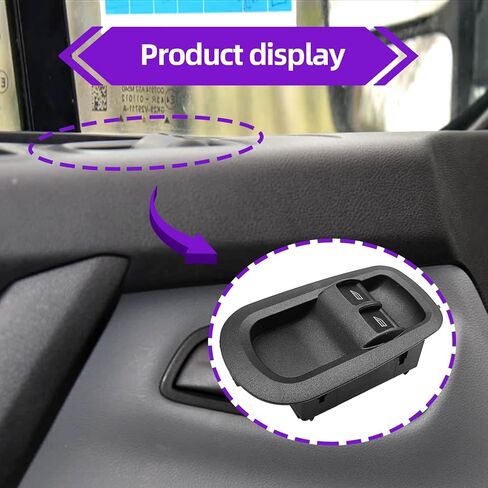 Front Driver Side Power Window Switch Replace# 1791339 2029885 Compatible with Ford 2015-2021 Transit 150, 250, 350 HD 2014-2019 Transit MK8 Custom, Power Window Switch Black in Saudi Arabia