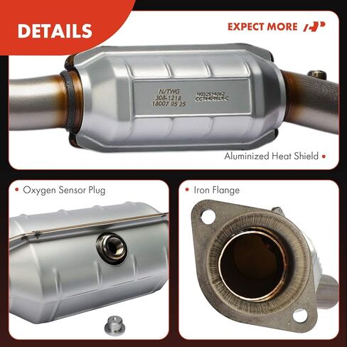 A-Premium 2-PC Catalytic Converter Kit Direct-Fit Compatible with Jeep Grand Cherokee 2011-2021 & Dodge Durango 2011-2023, 5.7L, E.P.A. Compliant in Saudi Arabia