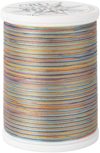 YLI 24450-V92 3-Ply 40wt T-40 Cotton Quilting Variegated Thread, 500 yd, London Drizzle in Kuwait