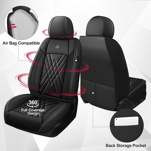 Car Seat Covers for Honda Odyssey 2000-2026, 5 Piece Set Nappa Leather Non-Slip Seat Protectors, Breathable Seat Cover Set. (Standard 5 Seats, Beige) in Saudi Arabia