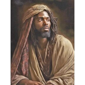 Diamond Art Painting Kits for Adults,African Black Jesus is Risen（3） 5D DIY Round Drill Paint with Diamond Dots for Home Wall Decor 11.7 x 15.8 Inch in Kuwait