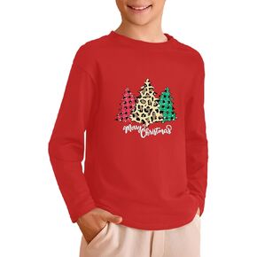 Haloumoning Kids Boys Long Sleeve Crewneck T-Shirts Tee Tops 5-14 Years in Saudi Arabia