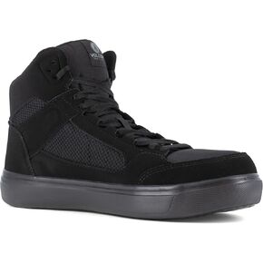 حذاء Volcom® Evolve EH Comp Toe للرجال - الجزء العلوي من الجلد السويدي والجلد - نعل داخلي ناعم - بطانة من الإسفنج الذكي أسود/قمح 11 عرض in Saudi Arabia