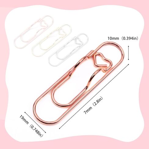 Multifunctional Pen Clips, 6Pcs Heart-Shaped Multifunctional Paper Clips, Pen Holder for Notebook, Books, Journals, Clipboard (Colorful) in Saudi Arabia