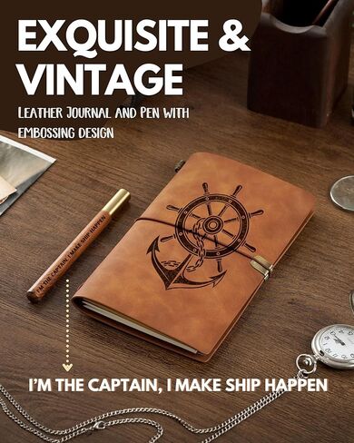 هدايا القوارب من innobeta للرجال والنساء، دفتر ملاحظات جلدي مقاس 7 × 5 بوصات لقادة عشاق القوارب، هدايا تحت عنوان القارب، دفتر رسم قابل لإعادة الملء، مذكرات سفر، مخطط مبطن لعيد الميلاد، عيد الميلاد in Kuwait