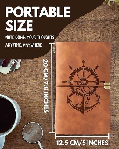هدايا القوارب من innobeta للرجال والنساء، دفتر ملاحظات جلدي مقاس 7 × 5 بوصات لقادة عشاق القوارب، هدايا تحت عنوان القارب، دفتر رسم قابل لإعادة الملء، مذكرات سفر، مخطط مبطن لعيد الميلاد، عيد الميلاد in Kuwait