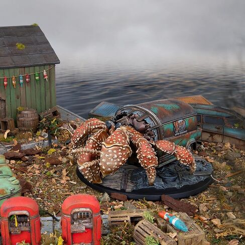 Modiphius Entertainment: Fallout Miniatures: مخلوقات - Hermit Crab - شكل من الراتنج مقاس 32 مم وقاعدة ذات مناظر خلابة مقاس 100 مم، غير مطلية وغير مجمعة، لعبة RPG على الطاولة in Saudi Arabia