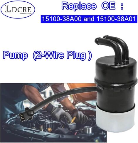 Pump (2-Wire Plug) for Suzuki Intruder 1400 VS1400GL 1987–2004, S83 2005–2008, Replaces 15100-38A00 15100-38A01 in Saudi Arabia