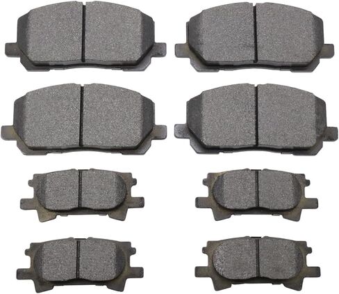 D884 D996 Front Rear Semi-metallic Brake Pads Sets Compatible with Toyota For Highlander 2004-2007 in Saudi Arabia