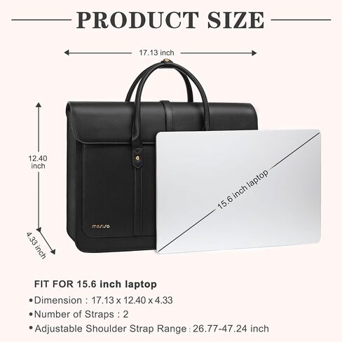 MOSISO Art Planet Large Mouse Pad&Keyboard&Mouse Pad with Wrist Rest&Coaster&15-15.6 inch PU Leather Laptop Shoulder Bag Convertible Backpack, 16 inch Messenger Bag with Bowknot,Black in Saudi Arabia