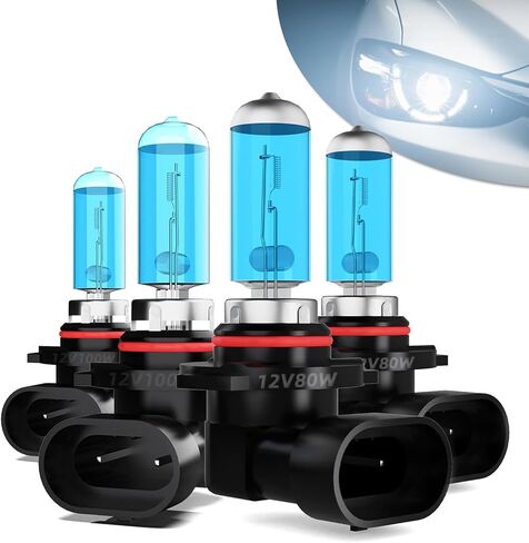 Headlight Bulbs Fit For Chevy Suburban 1500 2000-2006, 9005 9006 High Low Beam Combo, 5500K White Light Super Bright High Performance Halogen Headlight bulb, 4PCS in Saudi Arabia