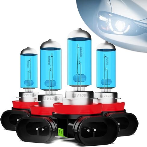 Headlight Bulbs Fit For Dodge Grand Caravan 2011-2020, H11 H11 High Low Beam Combo High Performance Halogen Headlight Bulb, 5500K White Light Super Bright, 4PCS in Saudi Arabia