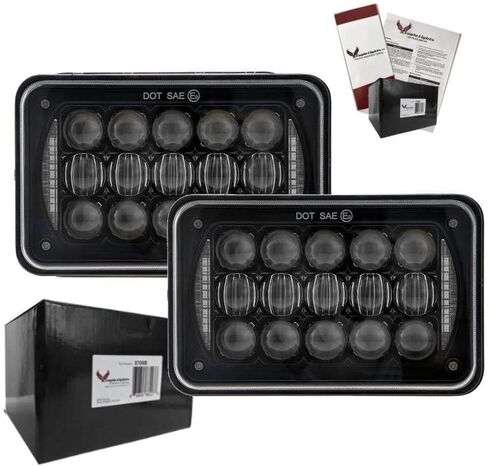 Eagle Lights 27 LED 4627B-2 4 × 6 مصابيح أمامية LED مزدوجة الشعاع - زوج (H4651 H4652 H4656 H4666 H6545) in Saudi Arabia