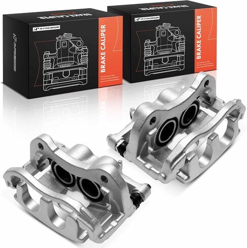 A-Premium Disc Brake Caliper Assembly with Bracket Compatible with Ford E-Transit 2022-2025, Transit-150 2020-2025, Transit-250 2020-2025, Transit-350 HD 2020-2025 - Front Driver and Passenger Side in Saudi Arabia