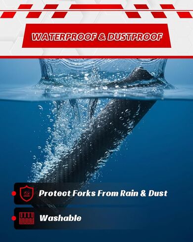 JFG RACING دراجة نارية من ألياف الكربون شوكة التفاف الأحذية التمساح الحرس حامي الجبهة الصدمات يغطي الجراميق لمعظم الدراجة الترابية، 2 قطعة 260 مم in Kuwait