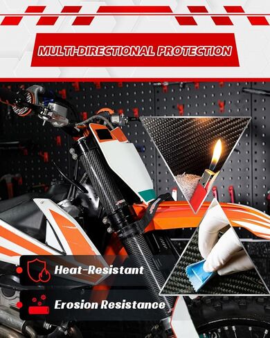 JFG RACING دراجة نارية من ألياف الكربون شوكة التفاف الأحذية التمساح الحرس حامي الجبهة الصدمات يغطي الجراميق لمعظم الدراجة الترابية، 2 قطعة 260 مم in Kuwait