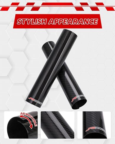 JFG RACING دراجة نارية من ألياف الكربون شوكة التفاف الأحذية التمساح الحرس حامي الجبهة الصدمات يغطي الجراميق لمعظم الدراجة الترابية، 2 قطعة 260 مم in Kuwait