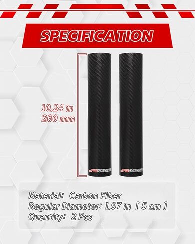 JFG RACING دراجة نارية من ألياف الكربون شوكة التفاف الأحذية التمساح الحرس حامي الجبهة الصدمات يغطي الجراميق لمعظم الدراجة الترابية، 2 قطعة 260 مم in Kuwait