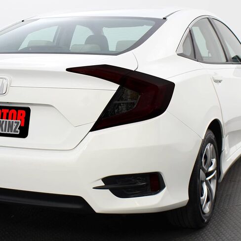SlickMod PreCut Vinyl Smoke Tint for 2016 2021 Honda Civic Sedan Tail Light and Reflector 1. Full Taillight 20percent Dark Smoke in Saudi Arabia