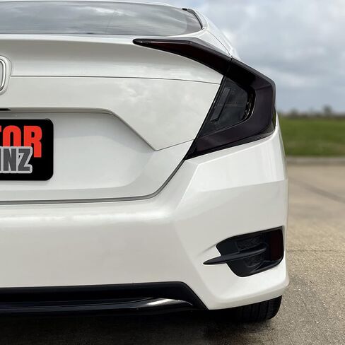 SlickMod PreCut Vinyl Smoke Tint for 2016 2021 Honda Civic Sedan Tail Light and Reflector 1. Full Taillight 20percent Dark Smoke in Saudi Arabia