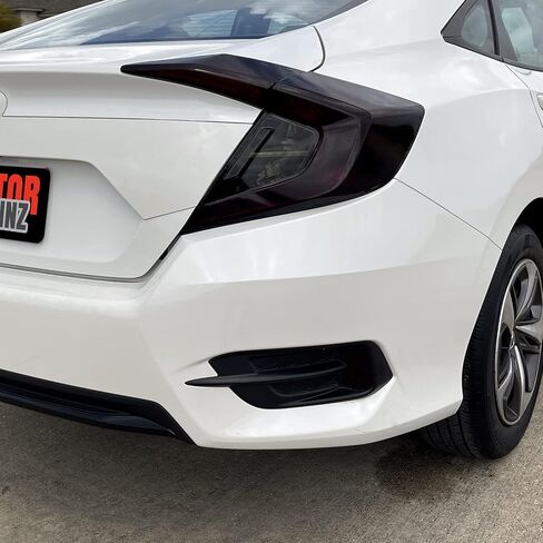 SlickMod PreCut Vinyl Smoke Tint for 2016 2021 Honda Civic Sedan Tail Light and Reflector 1. Full Taillight 20percent Dark Smoke in Saudi Arabia