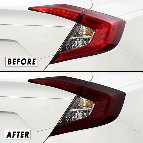 SlickMod PreCut Vinyl Smoke Tint for 2016 2021 Honda Civic Sedan Tail Light and Reflector 1. Full Taillight 20percent Dark Smoke in Saudi Arabia
