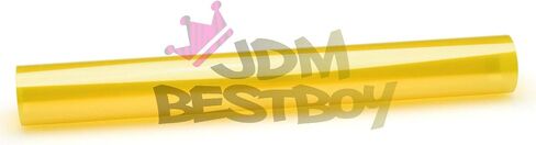 Headlights, Tail Lights, Fog Lights Tint Vinyl Film, Self Adhesive (Medium 12''X72'', JDM Golden Yellow) in Saudi Arabia