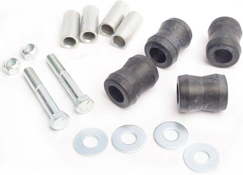 Shock Bushing Kit & Sway Bar Links Kit about 4 Hourglass Eye Bushing,2 X 5/8" Sleeves,2 X M12 Sleeves,2 X 3/8-16 * 62.5 Bolt,contains Nuts and Washer. in Saudi Arabia