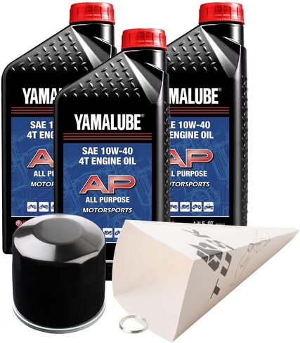 طقم تغيير الزيت Tusk 4-Stroke Yamalube10W-40 متوافق مع Yamaha Tenere 700 2021-2025 in Kuwait