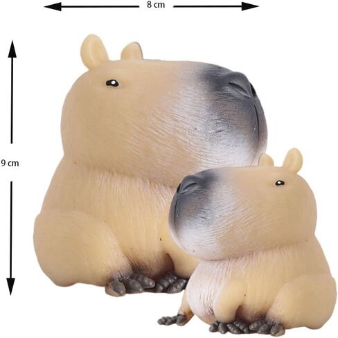 4 PCS Capybara Relieve Stress Toys, Squeeze Toys with Relieves Stress, Capybara Toys for Adult (capybara1-3) in Saudi Arabia