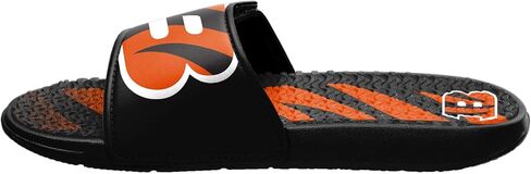 FOCO Pittsburgh Steelers NFL Mens Team Stripe Gel Slide - S in Saudi Arabia