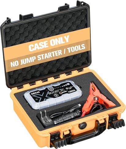 Case for NOCO Boost X GBX45 – Waterproof Hard Carrying Cases for 1250A Ultrasafe Jump Starter Box Power Bank Jumper Cables Accessories | Portable Storage Box with Custom Foam for Travel (Case Only) in Kuwait