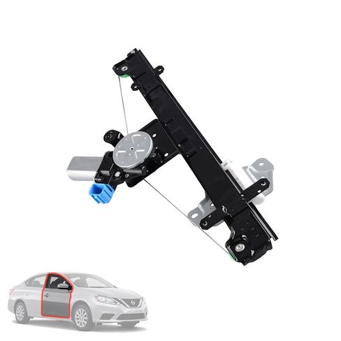Front Left Driver Side Power Window Regulator with Motor Assembly (with Express Up Or Down & 6 pins) Compatible for 2013-2019 Nissan Sentra, Replacement 751-394, 80721-3SG0A, 80721-9AM0A in Saudi Arabia