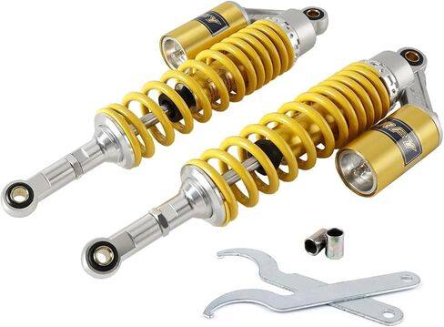 2pcs 13.5" 340mm Shocker Rear Shock Absorbers Fit for H-rley D-cati Yellow in Saudi Arabia