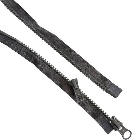 2pcs YKK #5 Molded Plastic Two-Way Separating, Open-End Jacket Zipper - Tape Color: Very Dark Grey #Y0004W - Choose Your Length - Made in The United States (Very Dark Grey #Y0004W, 36" Inches) in Saudi Arabia
