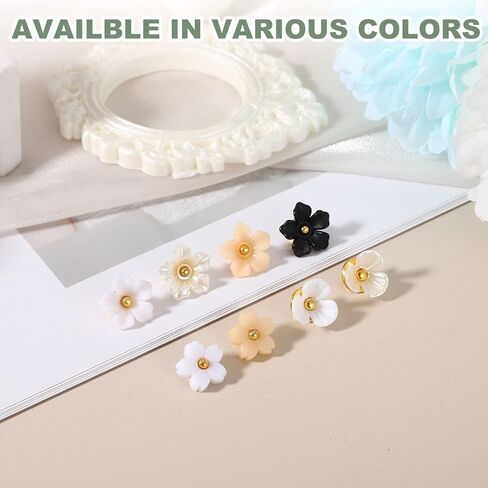 uxcell 30Pcs Flower Shaped Shank Buttons, 13mm Plastic Flower Shank Sewing Buttons Decorative Sewing Fasteners for Clothing Shirts Skirts Dresses Blouse Decorations DIY Crafts, Black in Saudi Arabia