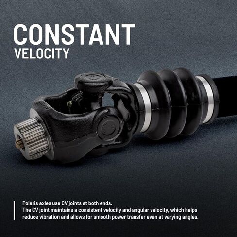 Polaris Front Half Shaft CV Axle for Specific RANGER XP 570, XP 900, 1000, XP 1000, BRUTUS, XP Diesel and RZR 4 800, S 800, S 570 EPS Models and More, Full Assembly, OEM Part, Black, Qty 1-1332637 in Saudi Arabia