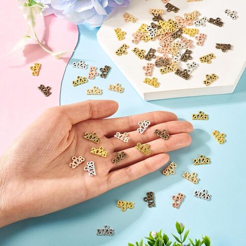 Year Signet Charms 2025 2026Graduation Tassel Charm Alloy Year Letter Pendant for Graduation Cap Tassel New Year Jewelry Making Necklace Bracelet Keychain in Saudi Arabia