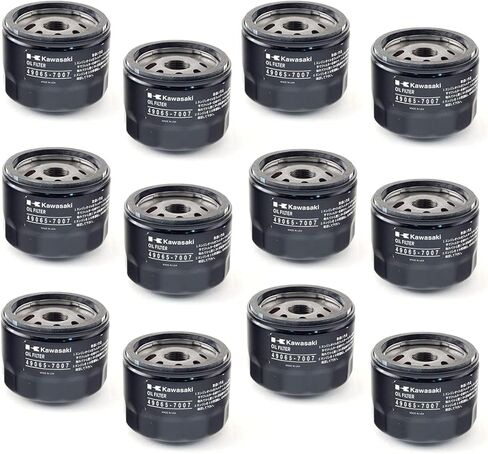 Pack of 12 Genuine OEM Kawasaki 49065-0721 Oil Filters Replaces 49065-7007 in Kuwait