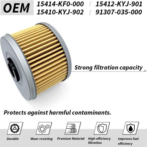 1 PCS Set of Oil Filter With Gasket For CRF250L CB300F CRF300L, Fuel Filter For CBR300R Rebel 300 OEM #15414-KF0-000 15412-KYJ-901 in Saudi Arabia