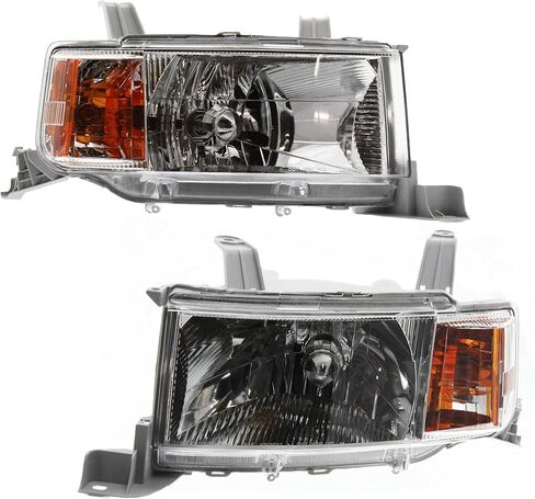 Garage-Pro Headlight Assembly Pair Driver Passenger Side For Scion xB Base 2004-2006 Halogen Without Bulbs Replaces# 8117052440, 8113052440 in Saudi Arabia