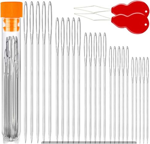 Embroidery Needles, Sewing Needles Large Eye Hand Sewing, Embroidery Needles for Hand Sewing,Big Eye Needle(25 PCS) in Saudi Arabia