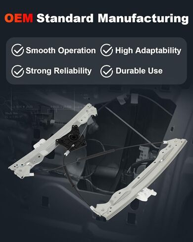 cciyu Front Right Passenger Side Power Window Regulator Replacement fit for 94-02 for Dodge for Ram 2500741-752 Window Regulator whit Motor in Saudi Arabia