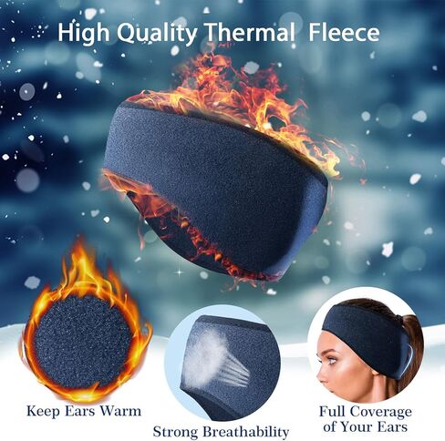 16 قطعة من عصابة الرأس لتدفئة الأذن من الصوف في الشتاء، عصابة رأس للجري، عصابة رأس مرنة لتدفئة الأذن للنساء، أغطية أذن دافئة للرجال في الشتاء والطقس البارد في الهواء الطلق (ألوان قديمة، نمط مبتكر) in Kuwait