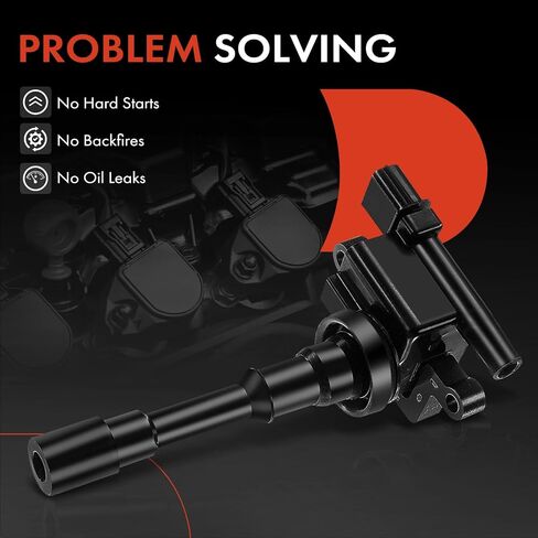 A-Premium Engine Ignition Coil Pack Compatible with Mitsubishi Mirage 1995-2005, Lancer 2003-2007, Space Star 1998-2004, 1.3L 1.6L in Saudi Arabia