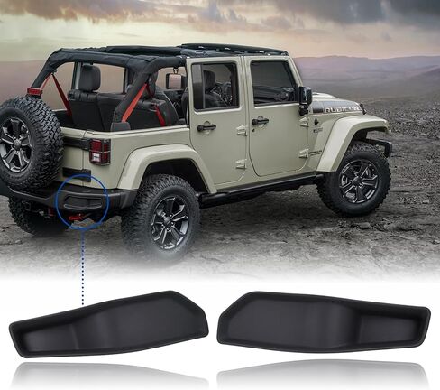 Rear Left & Right Side Bumper Close Out Panel Bumper Cover Spacer Trim Panel Compatible with 2013 2014 2015 2016 2017 2018 Jeep Wrangler JK 3.6L V6 Repalce 68231987AA 68231986AA in Saudi Arabia