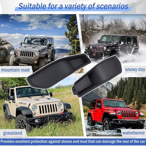 Rear Left & Right Side Bumper Close Out Panel Bumper Cover Spacer Trim Panel Compatible with 2013 2014 2015 2016 2017 2018 Jeep Wrangler JK 3.6L V6 Repalce 68231987AA 68231986AA in Saudi Arabia